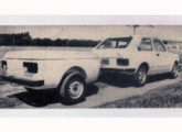 Também da década de 80 era esta carretinha que recebia para-choque e lanternas traseiras do Fiat 147 (fonte: Classic Show).
