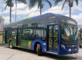O primeiro dos quatro e-Bus entregues ao sistema integrado urbano de Vitória (ES) em setembro de 2022.
