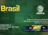 A líder de mercado em ônibus elétricos no país em publicidade de novembro de 2025.