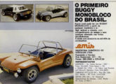 Mais uma publicidade de 1982 para o buggy Emis (fonte: Paulo Roberto Steindoff).