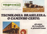 Publicidade conjunta da Engesa e FNV (da qual adquiriu o controle no final de 1983), publicada em agosto do ano seguinte.