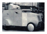 Caminhão blindado com torre giratória para metralhadora utilizado pela Guarda Civil paulista durante a revolta de 1932 (fonte: Classic Show).