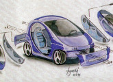 Simetria de portas, revestimento interno, para-choques, faróis e lanternas asseguraria ao Gemini economia de fabricação e facilidade de reparo; prevendo estrutura de alumínio, motor de 60 cv e transmissão variável CVT, o projeto foi apresentado na XII Expo.