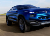 A Fiat preparou para o Salão este carro-conceito futurista - o Concept Coupé FCC4, com 5 metros de comprimento, traseira elevada e reduzida visibilidade.