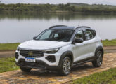 Pulse, primeiro SUV nacional da Fiat, aqui na versão Drive 1.3 Automática; a pintura bicolor é opcional.