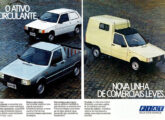 Propaganda de junho de 1988 para a nova linha de utilitários Fiat derivados do Uno.