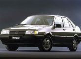 Primeiro Fiat grande fabricado no Brasil, o Tempra de quatro portas foi lançado na VII Brasil Transpo, em 1991.