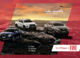 Publicidade de outubro de 2025 registrando a liderança de mercado da Fiat em três segmentos de picapes.