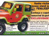 Publicidade de 2008, mostrando a carroceria completa Fiber 4x4 para chassis CJ-5.