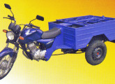 Triciclo com caçamba para o transporte de gás fabricado pela FMS – Fusco-Motosegura.