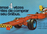 Lançado em 1964, o chassi V-9 permanecia em produção em 1972, embora em quantidades modestas; a imagem foi extraída de um folder de propaganda da época.