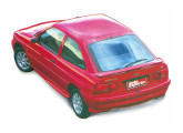 Com a chegada do Escort de três portas foi lançado o modelo com decoração esportiva RS (fonte: Autoesporte).