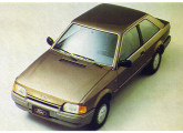 O novo estilo do Escort 1986, aqui na versão Ghia, a mais luxuosa da linha.