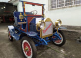 Alegadamente inspirado num Opel 1906, este carro foi construído em Mogi das Cruzes (SP), entre 2006 e 2021, por Luiz Casarejos; possui motor 1.6 do Ford Corcel e transmissão de Ford 1929 (fonte: Paulo Roberto Steindoff / carro.mercadolivre).