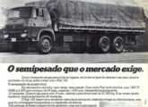Caminhão médio Fiat 140; a propaganda é de outubro de 1980.
