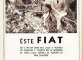 Trator de esteiras Fiat montado no Brasil em publicidade de maio de 1951.