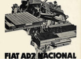 Em abril de 1971, data da publicação deste anúncio, a Fiat produzia suas primeiras máquinas de construção brasileiras (fonte: João Luiz Knihs). 