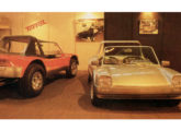 Terral e Terral 4 (à esquerda), no stand da Fibrario no Salão do Automóvel de 1984 (foto: 4x4 & Cia).