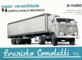 Cavalo-mecânico V-6 em material de propaganda da concessionária Comolatti.