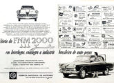 A vitória tripla do modelo JK nas 24 Horas de Interlagos de 1960 é o tema desta propaganda de agosto, publicada conjuntamente pela FNM e a indústria brasileira de autopeças.