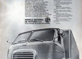 Publicada em outubro de 1972, esta foi uma das peças publicitárias da campanha de lançamento do novo FNM.