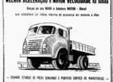 Publicidade do FNM D-11000, de 1958, veiculada por um revendedor do Paraná; curioso, no anúncio, é a divlgação, entre as três cabines disponíveis, daquela raramente fornecida pela carioca Kabi (fonte: Jorge A. Ferreira Jr.). 