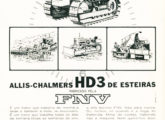 Trator de esteiras HD3 em publicidade de outubro de 1967 ressaltando sua aplicação na agricultura e como pá carregadeira.