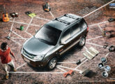EcoSport FreeStyle em publicidade de março de 2009.