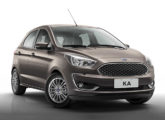 Ka Titanium hatch, versão superior lançada em 2018 para a linha 2019.