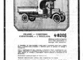 Assim como os automóveis, também caminhões participaram da campanha art-nouveau de 1924; o anúncio é de abril. 