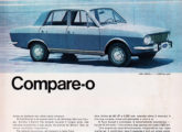 Propaganda de março de 1969 destacando as características técnicas inovadoras do Corcel.