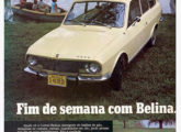 Belina em publicidade de julho de 1970.