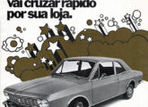 Capa de folheto publicitário da série especial "Corcel de Ouro", de 1972, comemorativa do primeiro milhão de veículos produzidos pela Ford brasileira (fonte: Jorge A. Ferreira Jr.). 