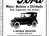 Modelo T Double Phaeton - anunciado como "Novo Ford" - em propaganda de janeiro de 1926.
