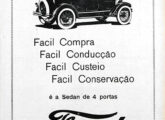 Propaganda de novembro de 2026 para o Sedan Ford de quatro portas - "o carro fechado de luxo mais econômico que existe".