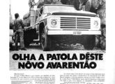 Caminhão F-600 Diesel 1972 em propaganda de novembro de 1971.