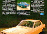 Uma das peças publicitárias de lançamento do Corcel 1973.