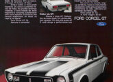 Propaganda de lançamento do Corcel GT após a reestilização de 1973 (fonte: Jorge A. Ferreira Jr.).