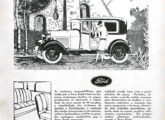 O novo Ford A, sob o ponto de vista feminino, nesta publicidade de fevereiro de 1929.