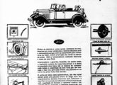 Automóvel Ford A em propaganda de página inteira de jornal, datada de março de 1929 (fonte: Jorge A. Ferreira Jr.).