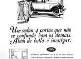 Propaganda de agosto de 1929 para Ford A Sedan de quatro portas.