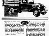 Caminhão Ford 1931, também montado no Brasil, em propaganda contemporânea (fonte: Jorge A. Ferreira Jr.).