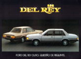 Ford Del Rey de duas e quatro portas em material publicitário de 1981 (fonte: Jorge A. Ferreira Jr.).