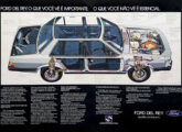 Raio X do Ford Del Rey na mesma série de peças publicitárias de 1981.