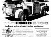 Publicidade de jornal de setembro de 1958 para a picape F-100, modelo que seria nacionalizado no ano seguinte.