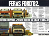 Publicidade para a linha de picapes e caminhões leves Ford de 1982.