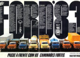 Duas peças publicitárias para a linha Ford 83: de agosto, para os médios e semipesados, ...