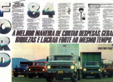 Linha Ford 84 em duas propagandas de setembro de 1983: para seus caminhões médios e semipesados ...