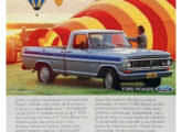 Publicidade para a picape F-1000-A 1985.