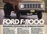 O mesmo modelo F-11000 foi objeto desta publicidade de julho de 1987.